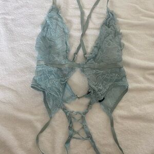 Victoria’s Secret Blue Lace Teddy